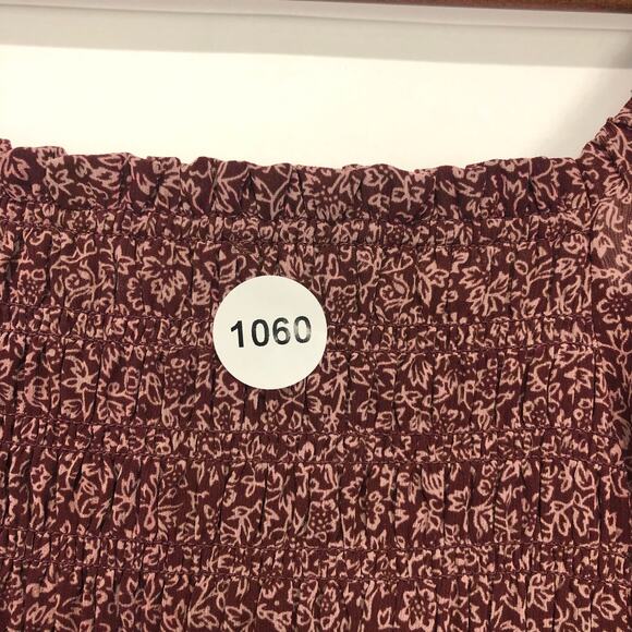 Madewell Lucie Bubble-Sleeve Smocked Top in Cottage Garden Size M - Picture 6 of 7